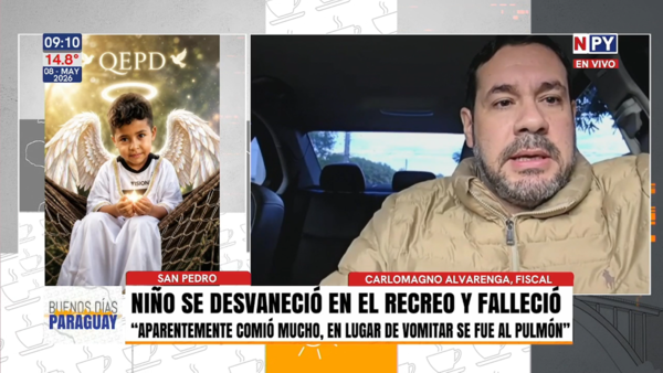 Autopsia confirma asfixia por broncoaspiración como causa de muerte de niño en San Pedro