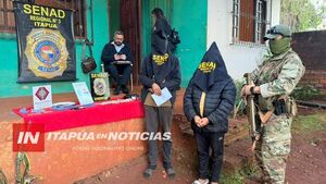 DETIENEN A DOS HOMBRES CON DROGAS Y DINERO EN SAN JUAN DEL PARANÁ