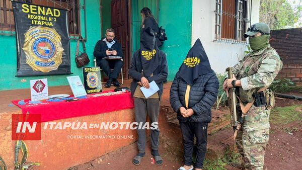 DETIENEN A DOS HOMBRES CON DROGAS Y DINERO EN SAN JUAN DEL PARANÁ