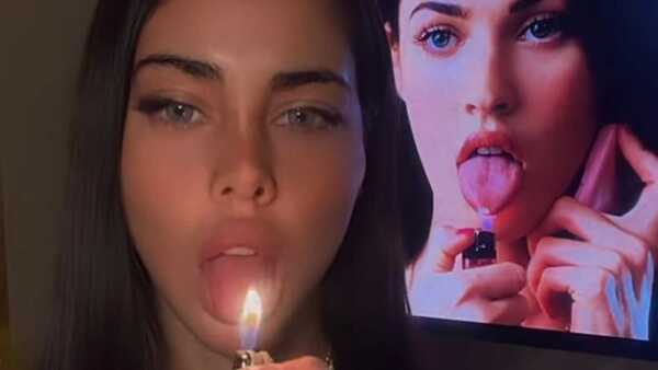 Guada González le prendió fuego a su lengua con encendedor