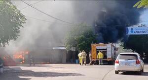 Tras incendio en Itauguá, piden suspender clases presenciales en la zona
