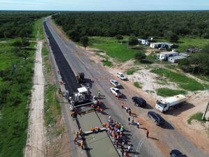 Ruta Pozo Colorado-Concepción se convierte en la primera carretera de hormigón del Paraguay