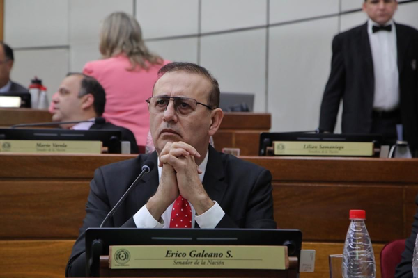 Erico Galeano presentará mañana su renuncia al Senado tras presión política por condena en A Ultranza Py