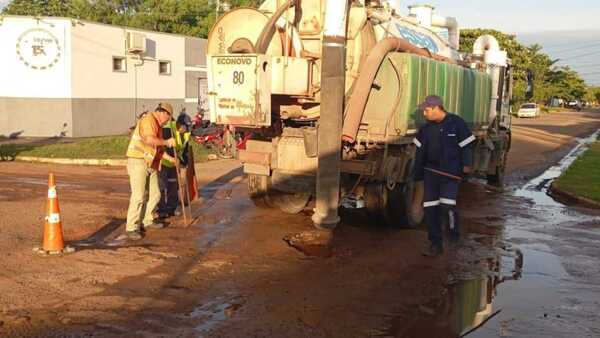 Crece malestar ciudadano en Concepción, mientras Essap intensifica trabajos